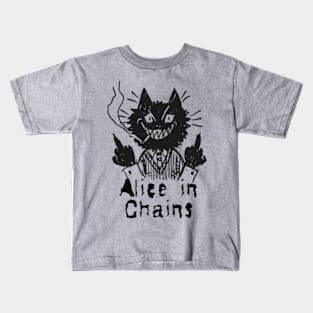 chains and the bad cat Kids T-Shirt